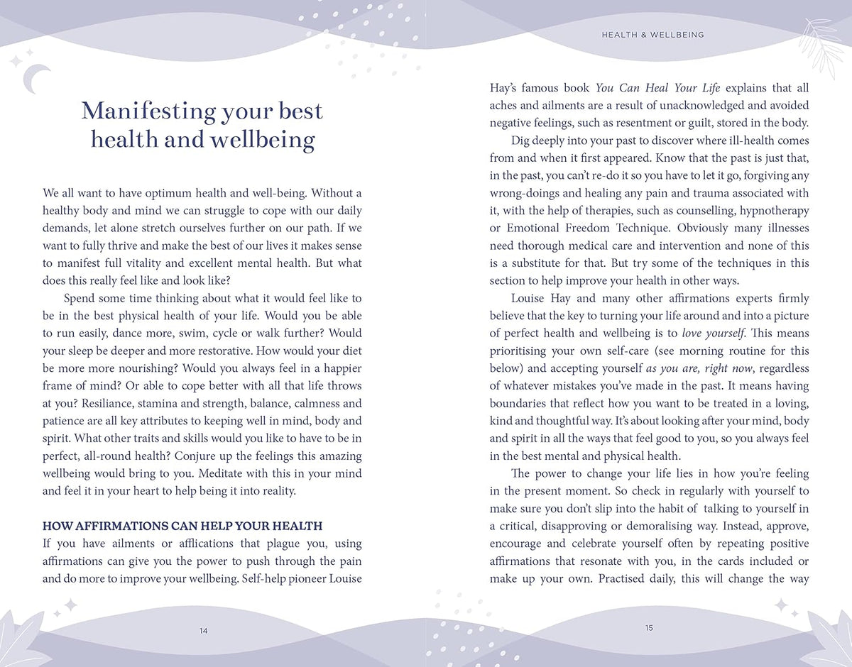 Manifesting Affirmations Book & Card Deck