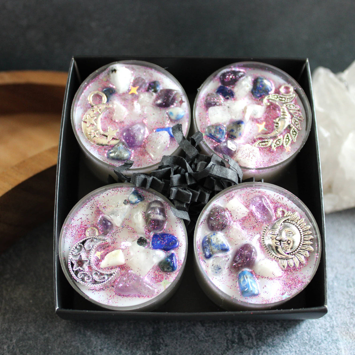 Moon Magick Tealight Crystal Candles
