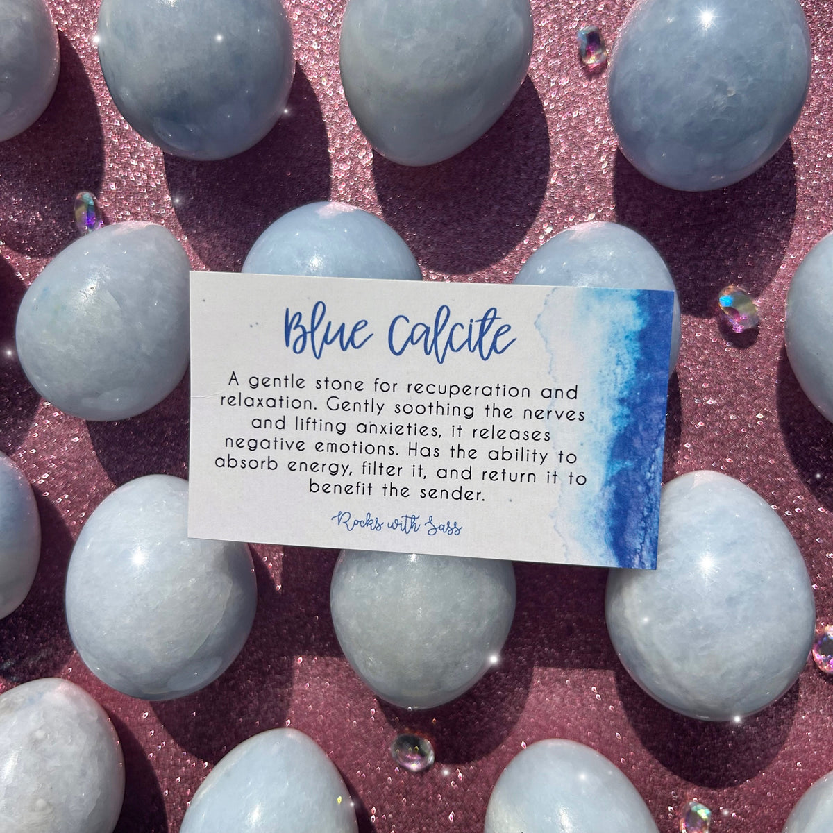 Blue Calcite Eggs