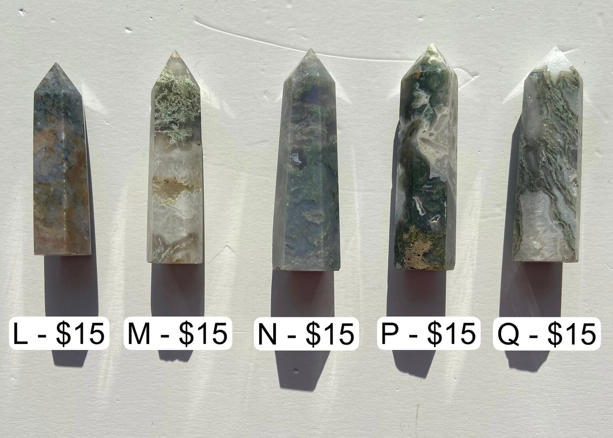 Moss Agate Points