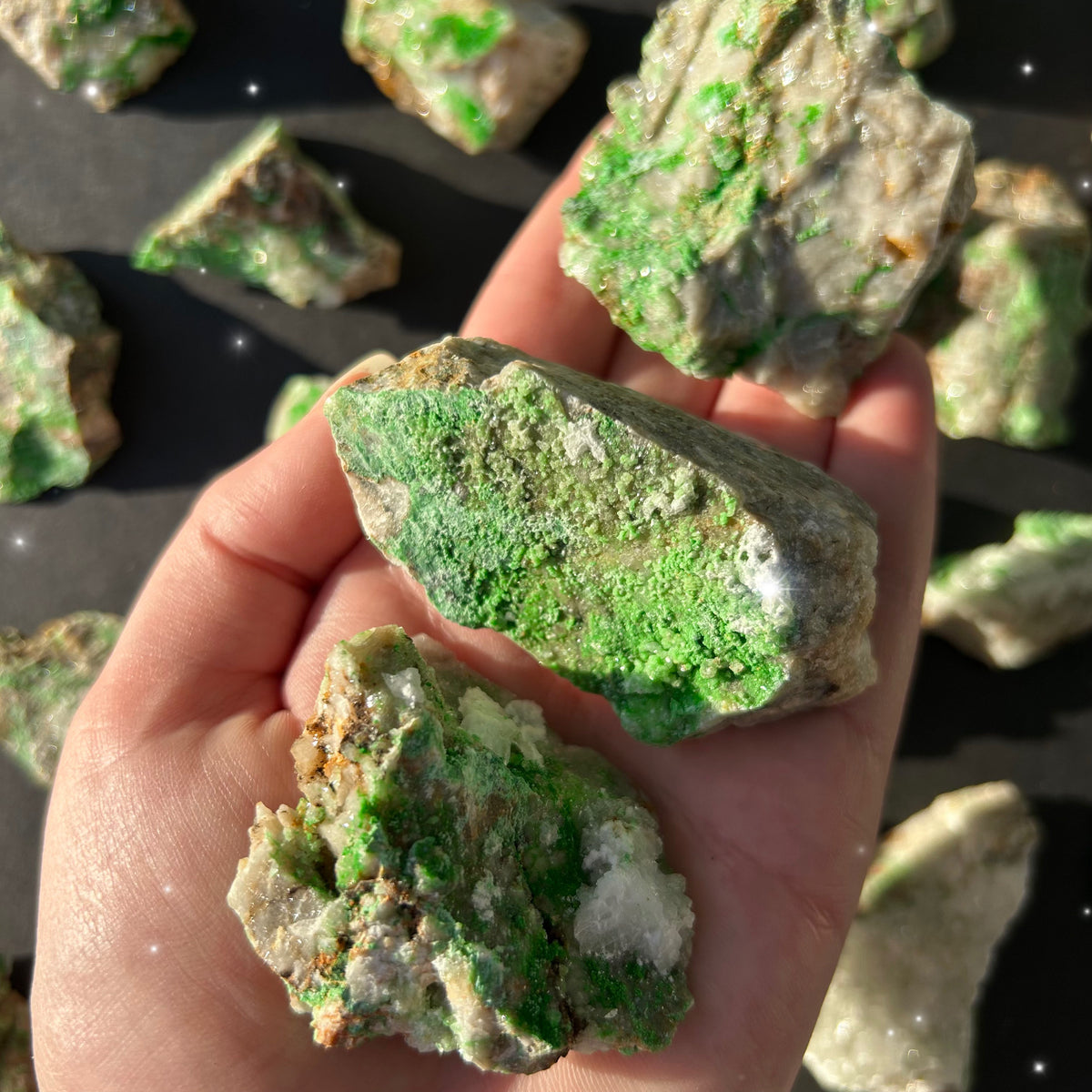 Raw Conichalcite Chunks