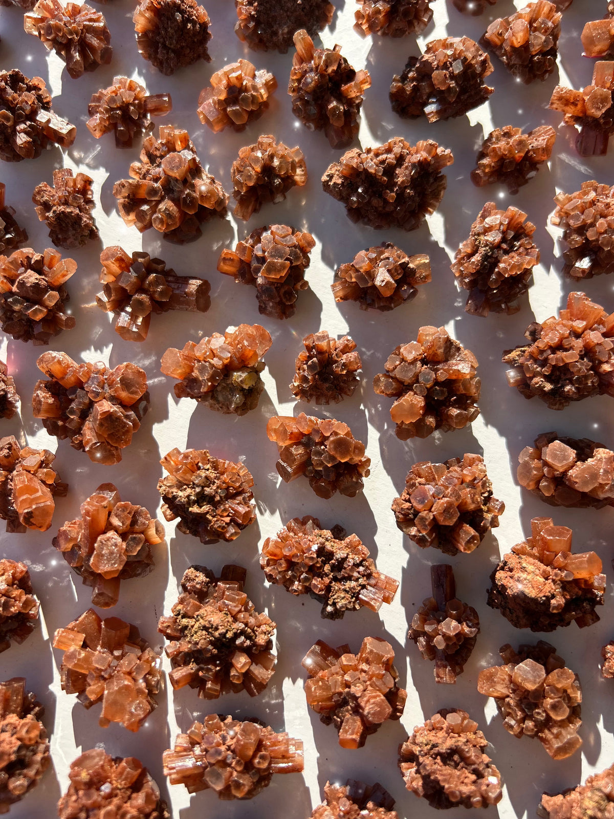 Orange Aragonite Mini Clusters
