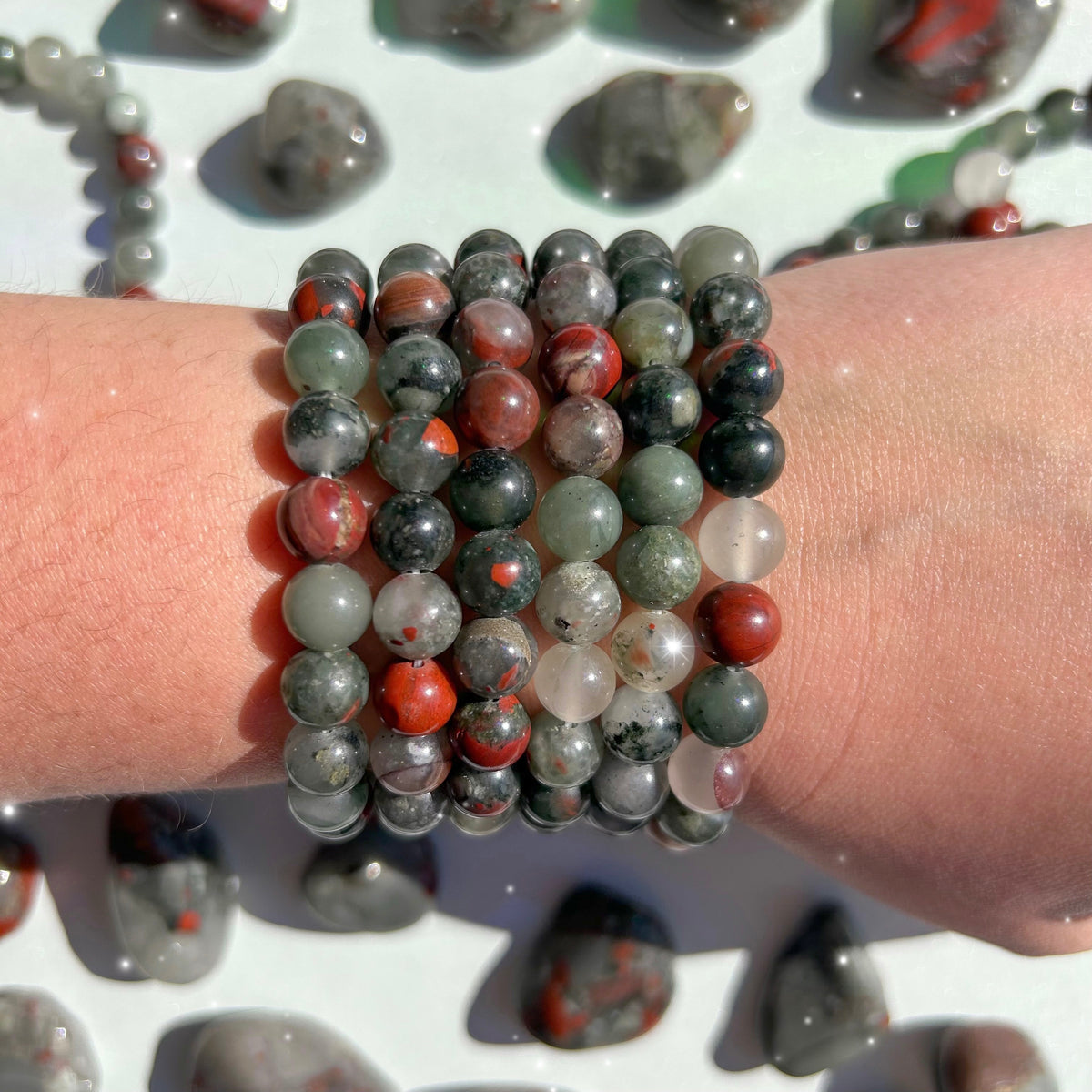 African Bloodstone Bracelet