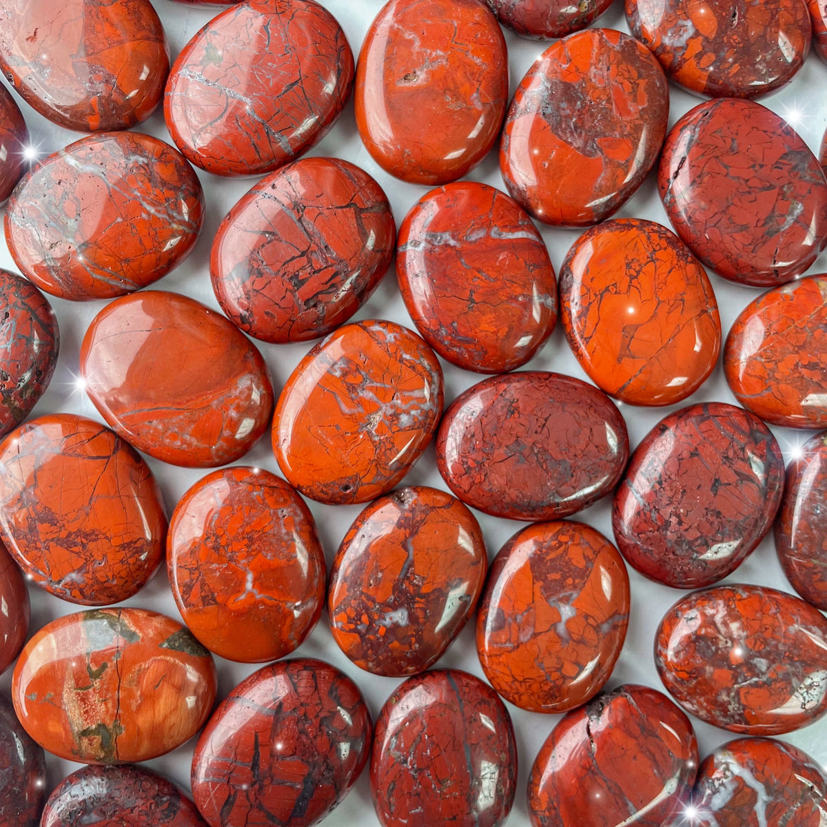 Red Jasper Palm Stone