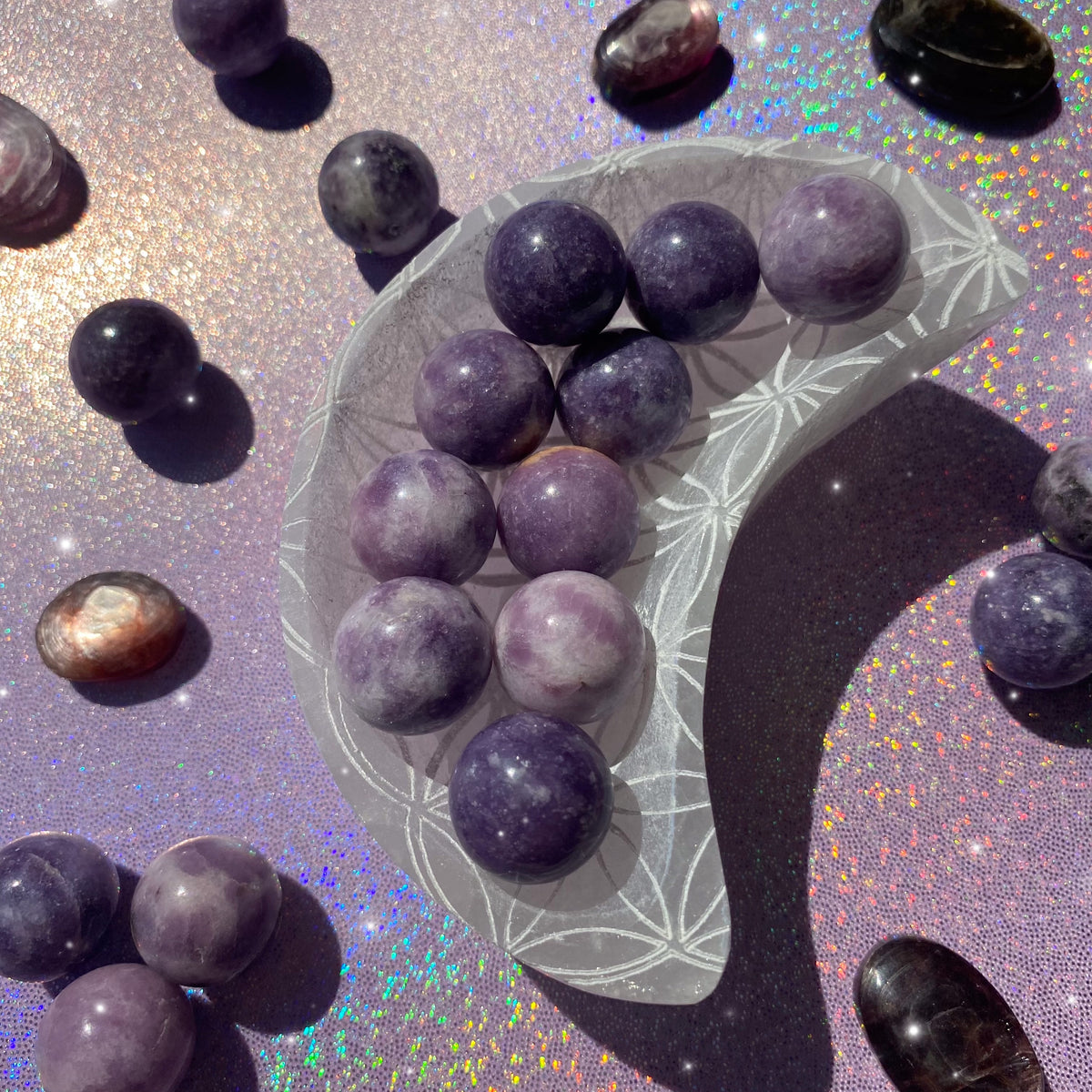 Lepidolite Mini Spheres