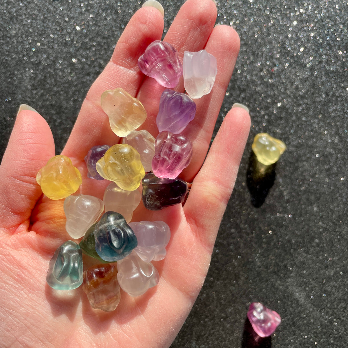 Fluorite Bunny Rabbit Carvings - Mini