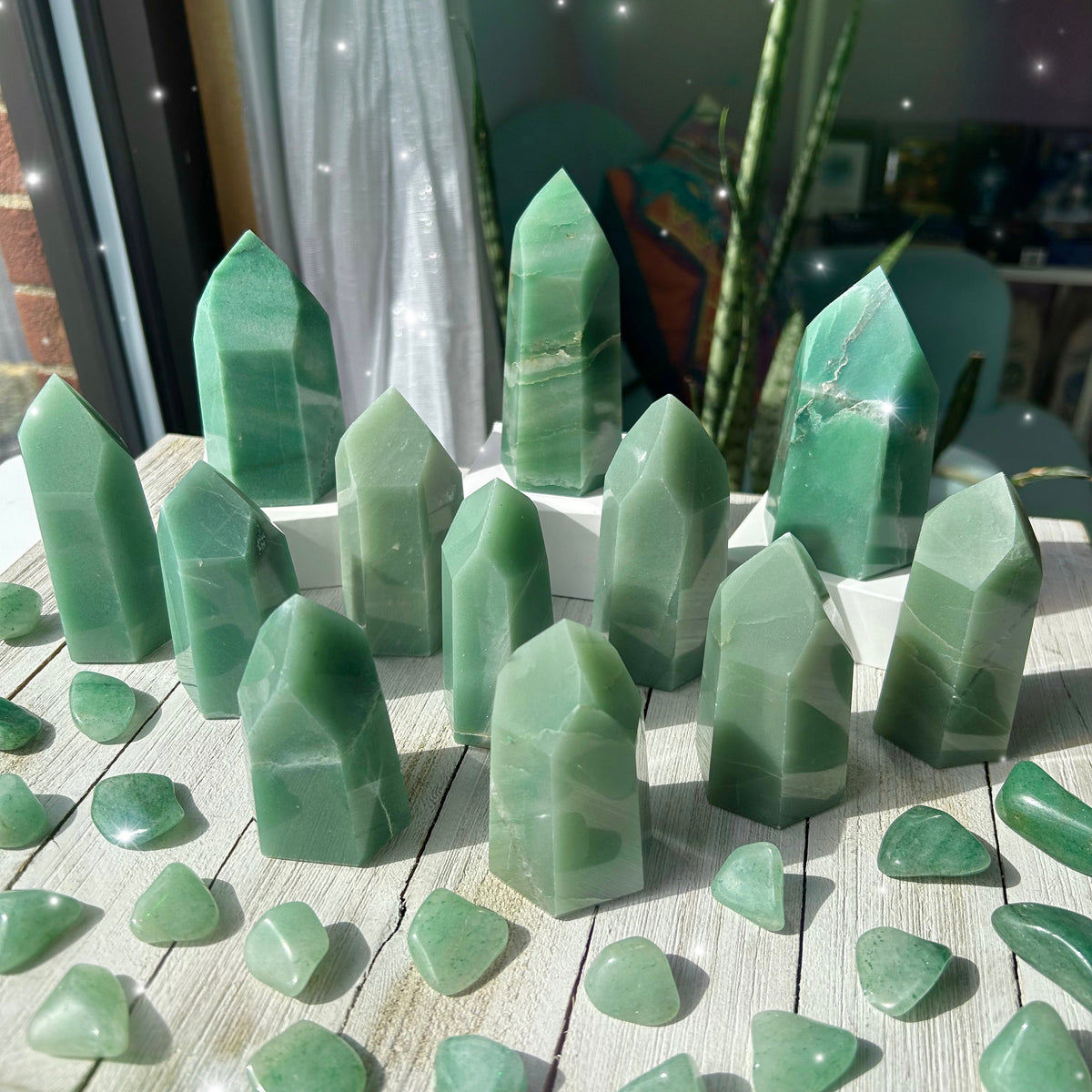 Green Aventurine Points