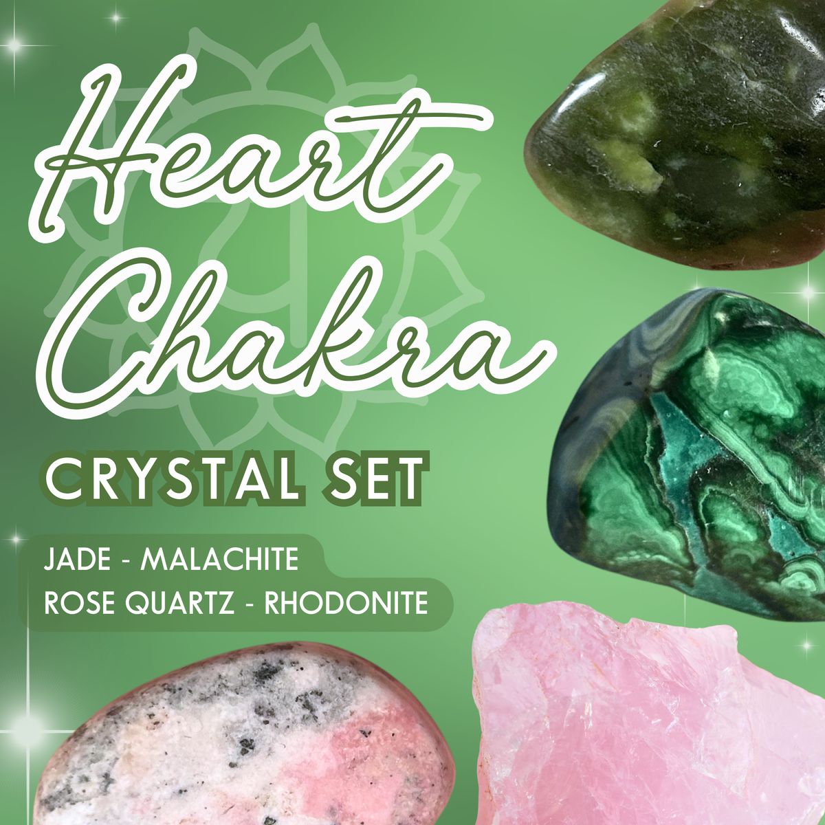 Heart Chakra Crystal Set