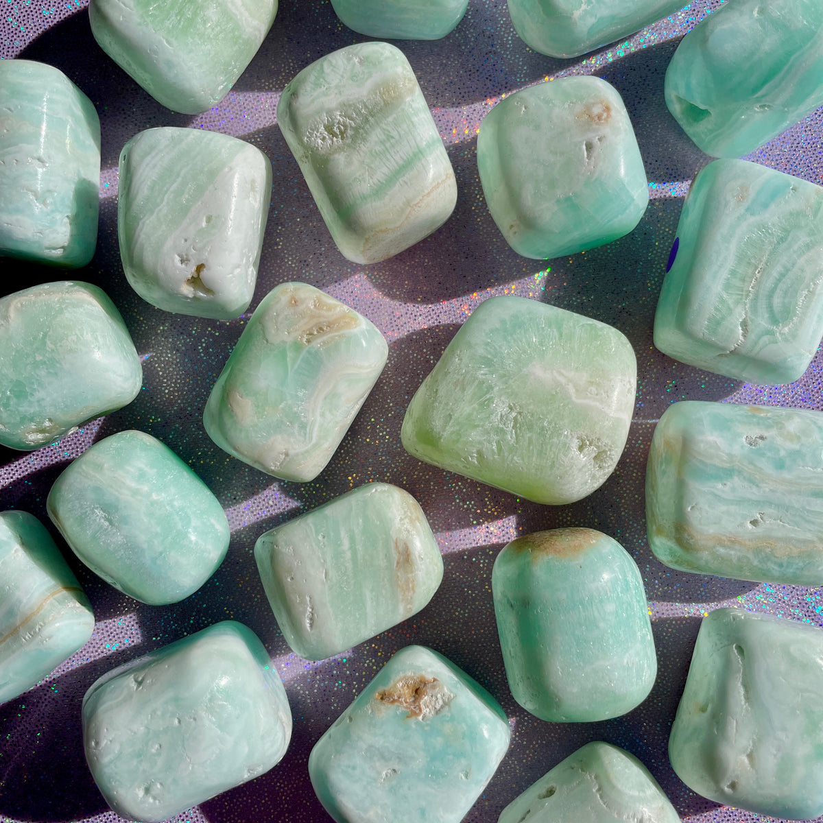 Caribbean Calcite Tumbled Pocket Stone