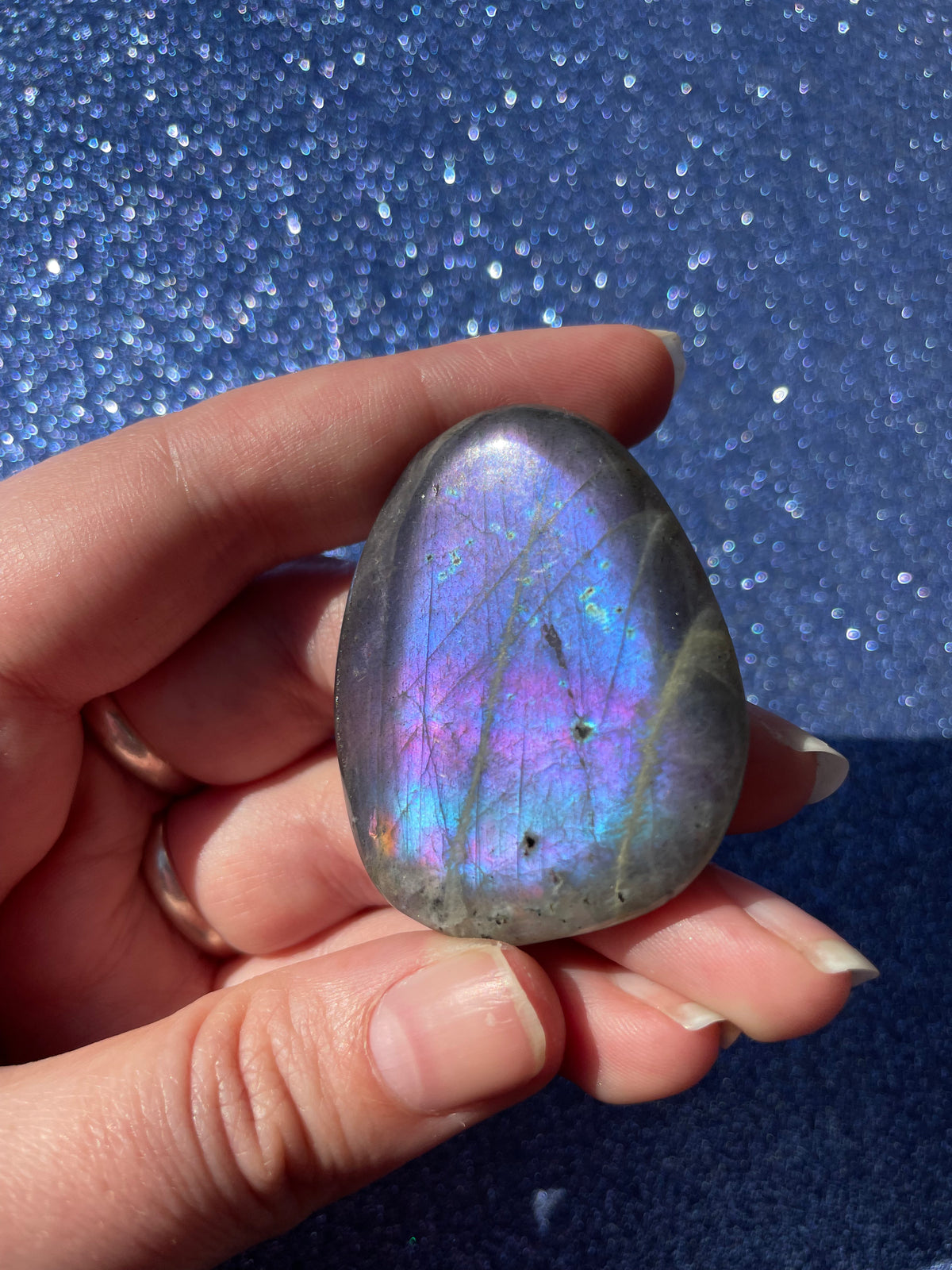 Sunset Labradorite Palm Stones