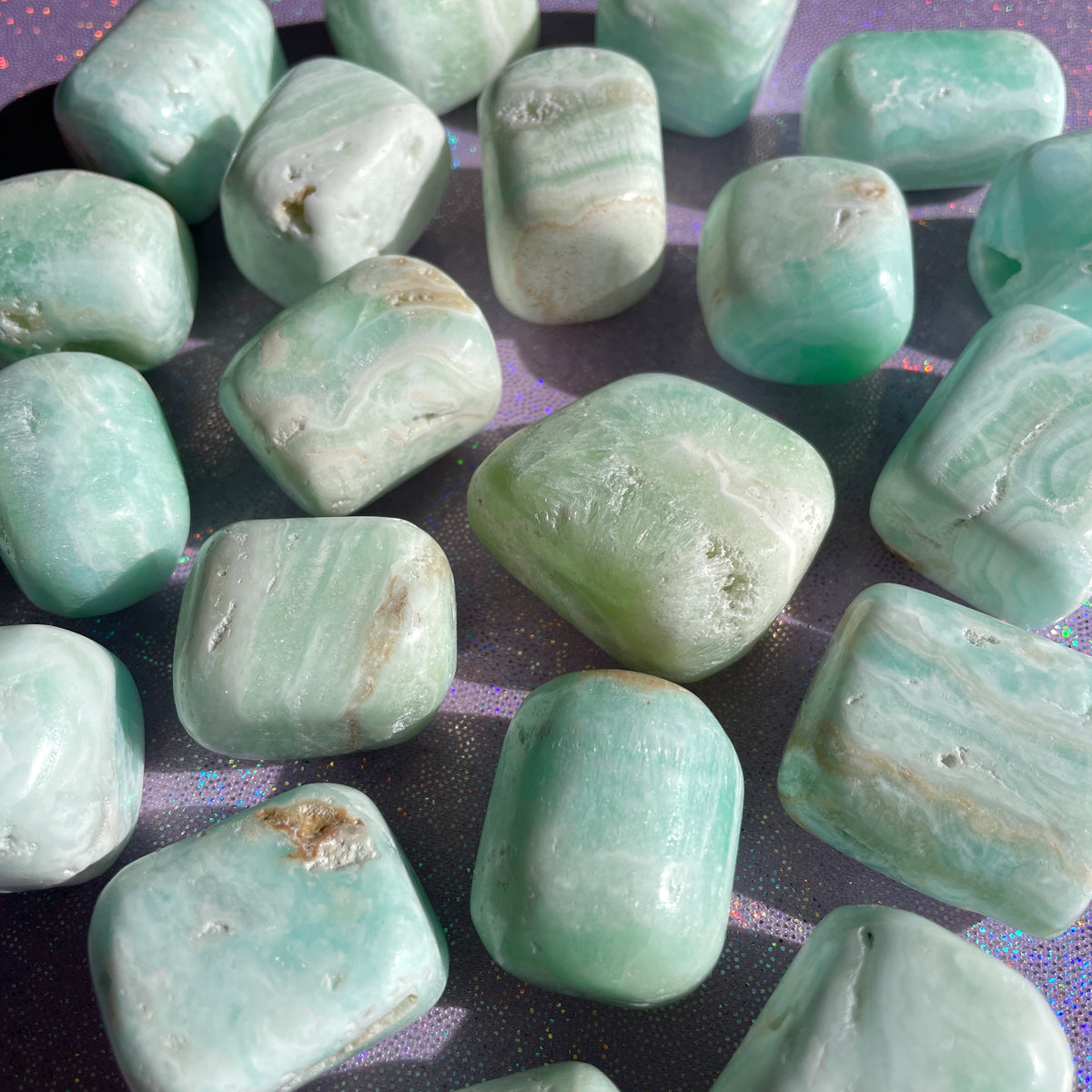 Caribbean Calcite Tumbled Pocket Stone