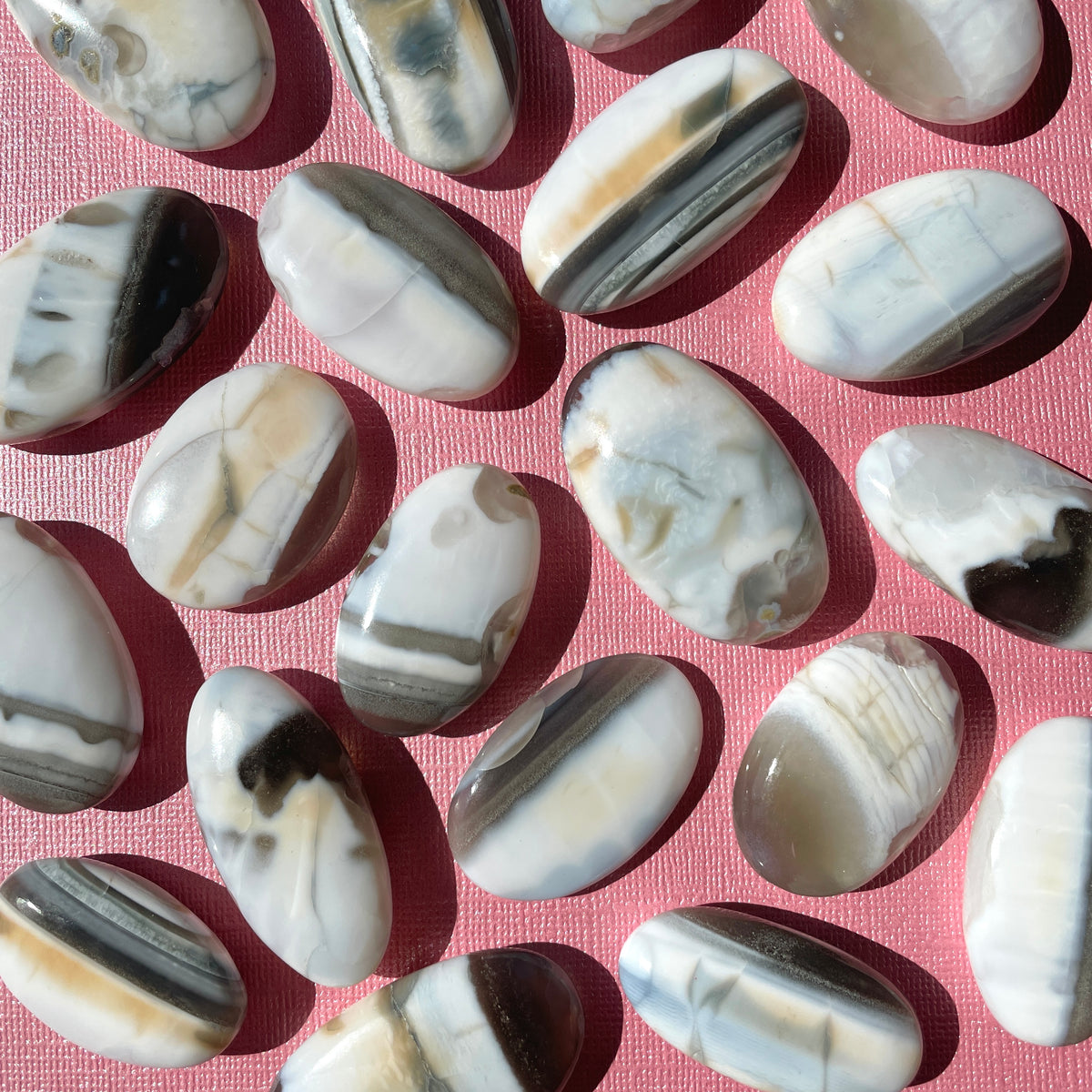 Blue Opal Palm Stones