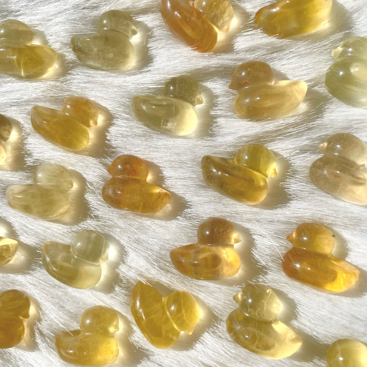 Fluorite Duck Carvings - Mini