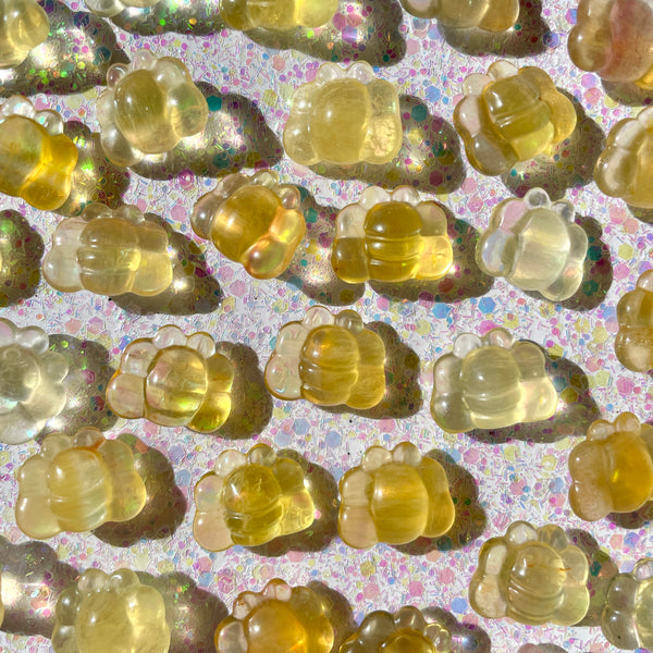 Yellow Fluorite Bee Carvings - Mini - Rocks with Sass