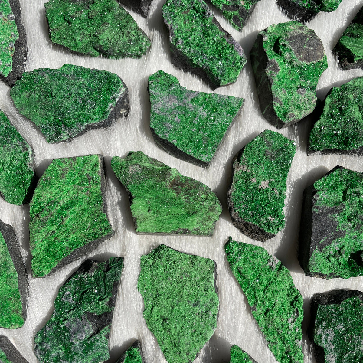 Uvarovite Garnet Specimens