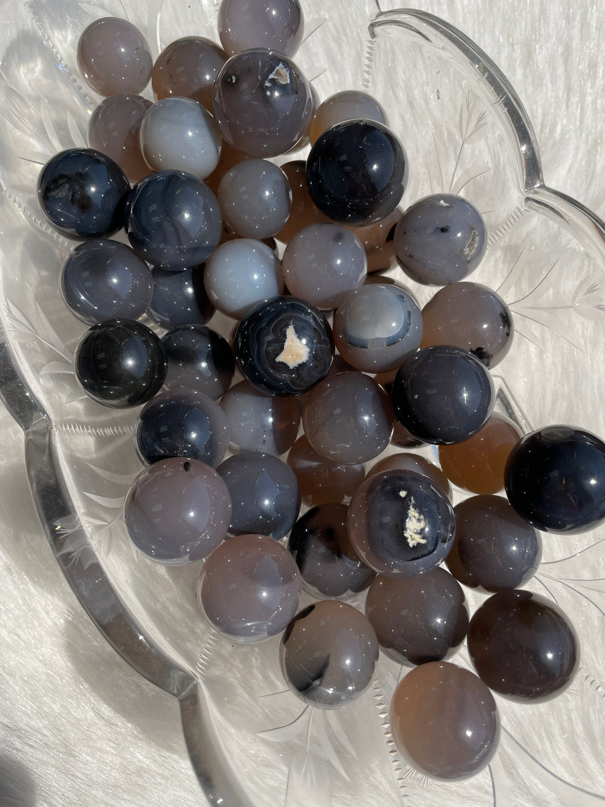 Volcano Agate Mini Spheres