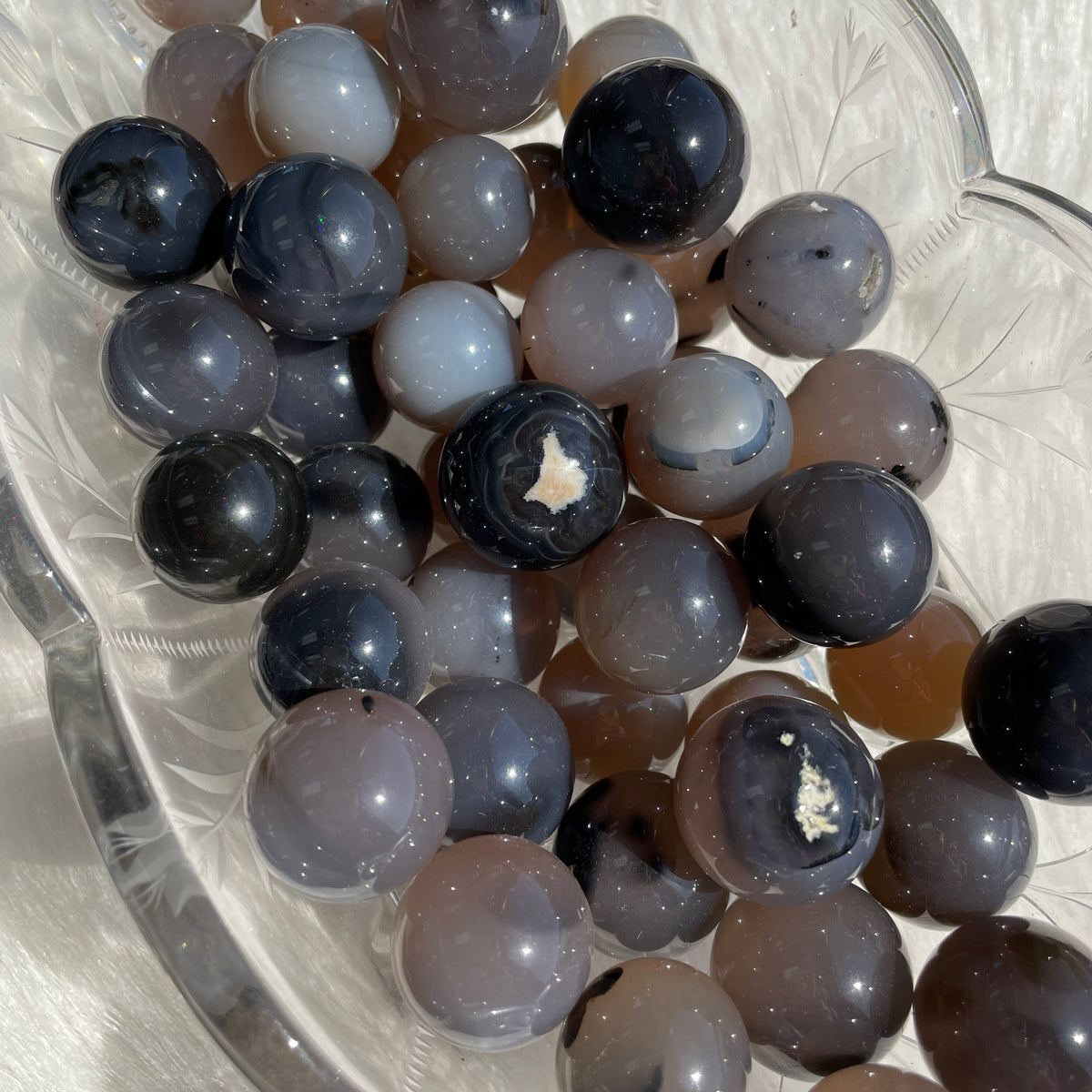 Volcano Agate Mini Spheres
