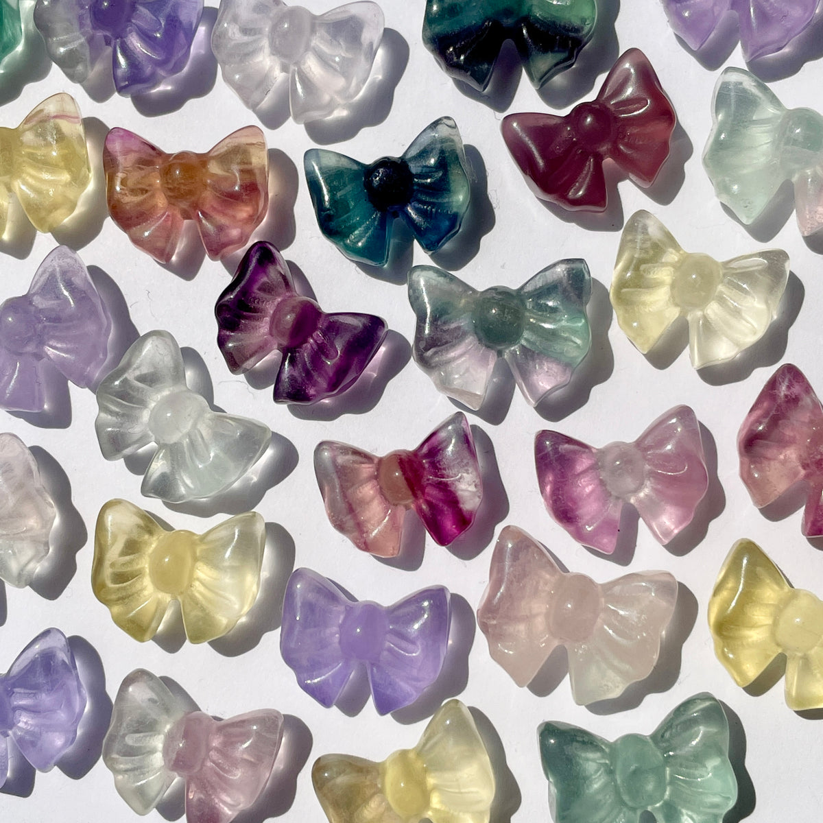 Fluorite Bow Carvings - Mini