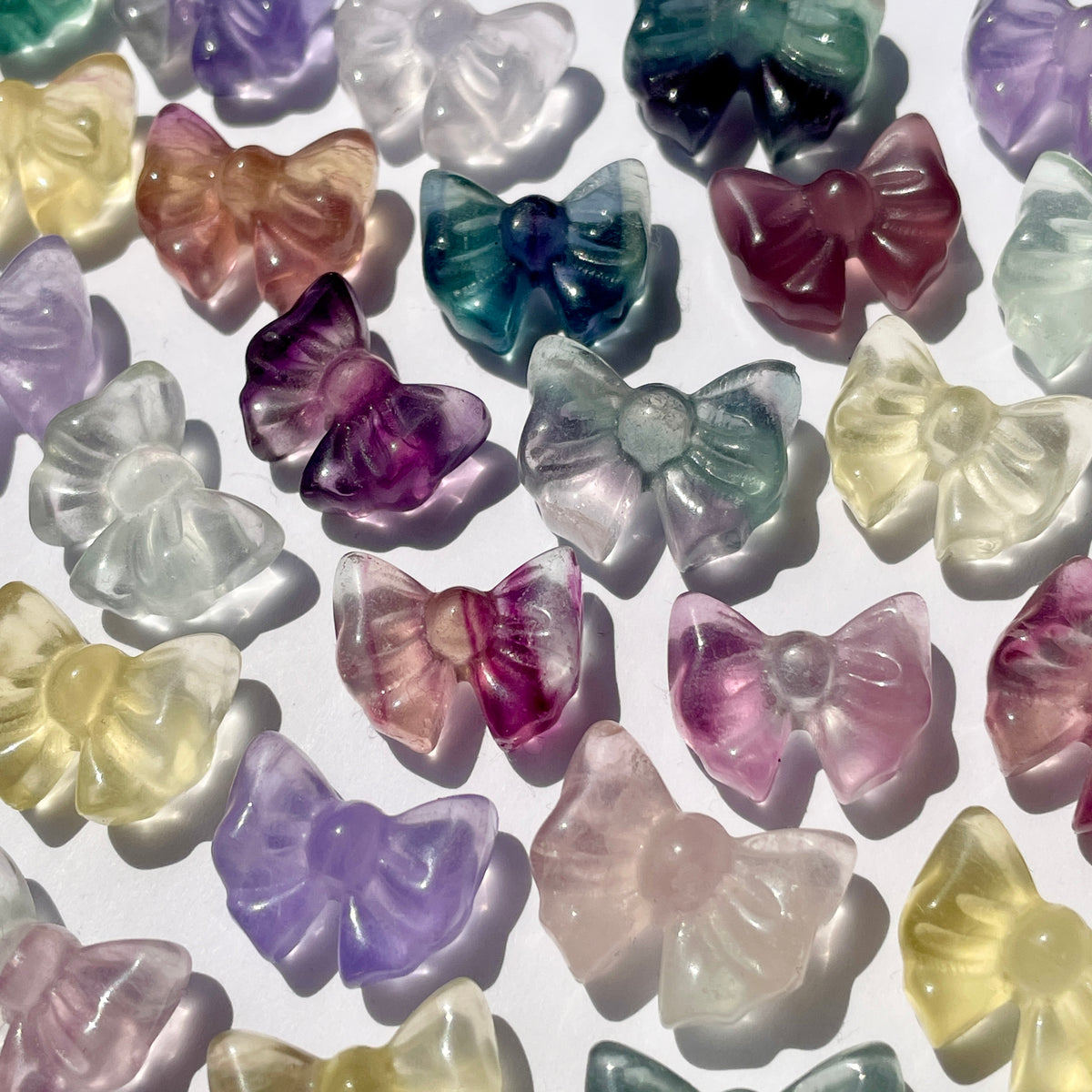 Fluorite Bow Carvings - Mini