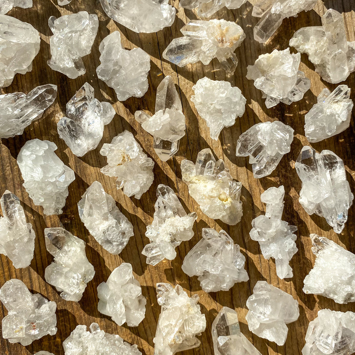 Small &amp; Mini Clear Quartz Clusters