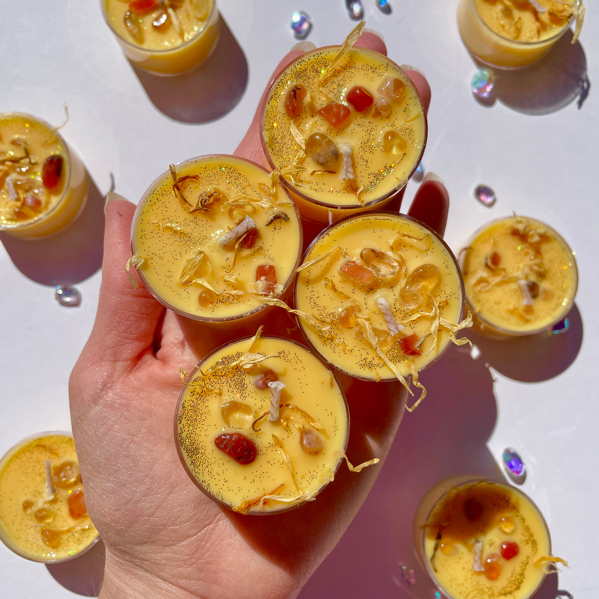 Golden Glow Ritual Tea Light Candles