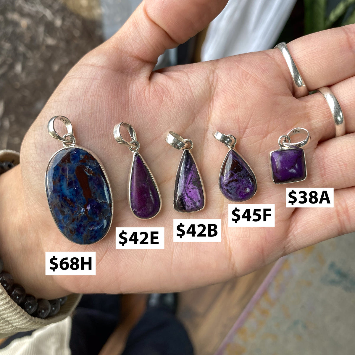 Sugilite Pendants