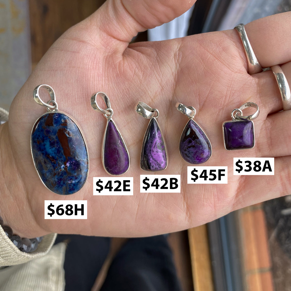 Sugilite Pendants