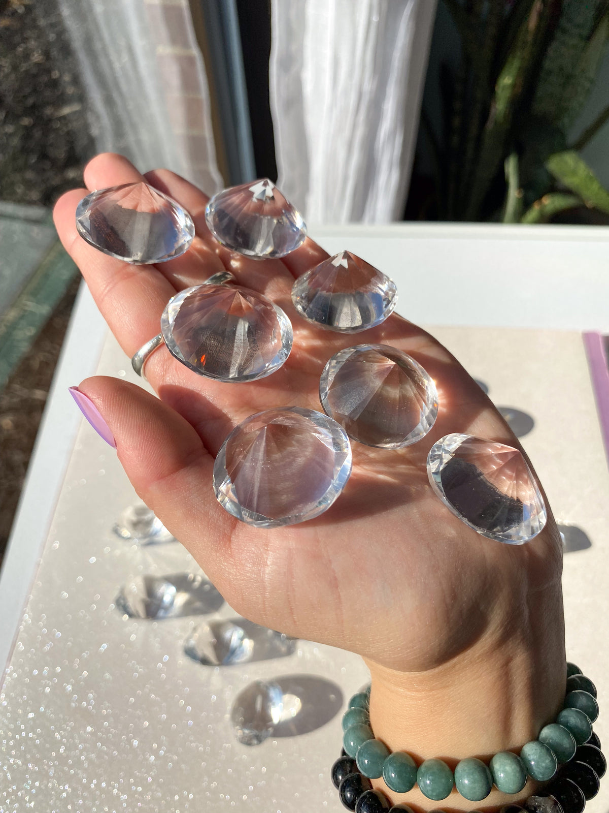 Clear Quartz Diamonds