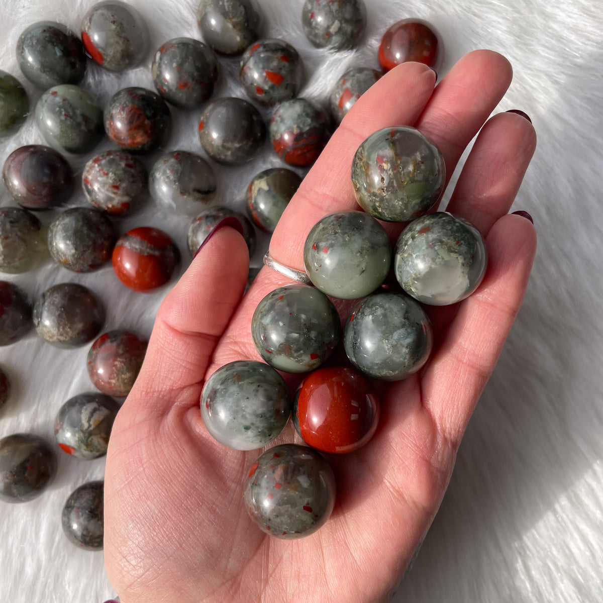 African Bloodstone Mini Sphere