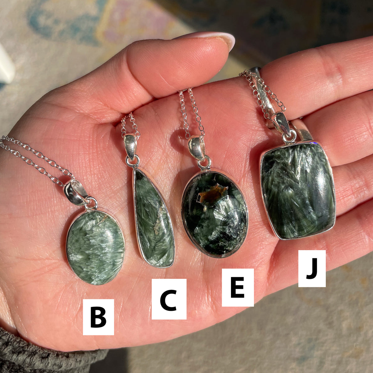 Seraphinite Necklaces