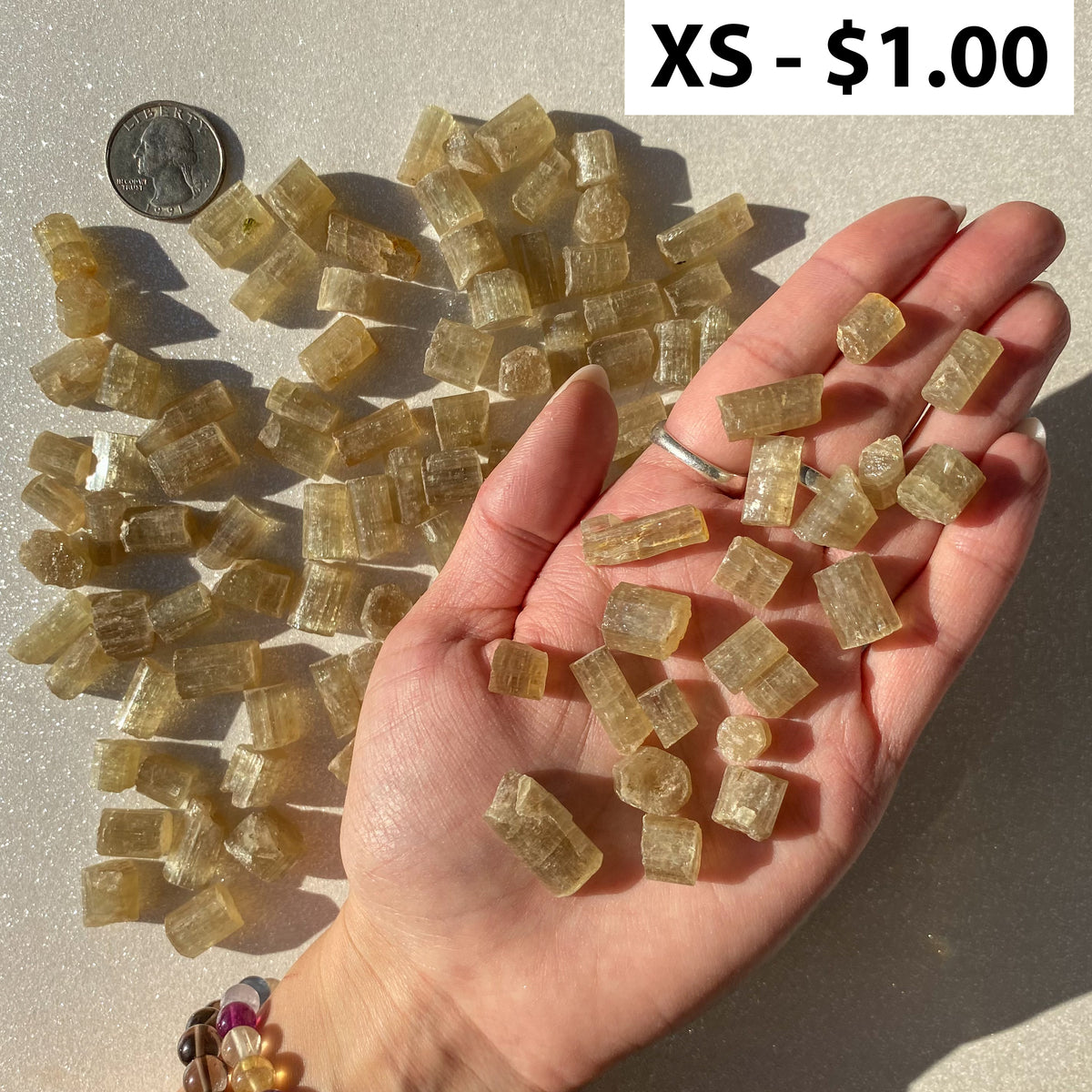 Yellow Apatite Pieces