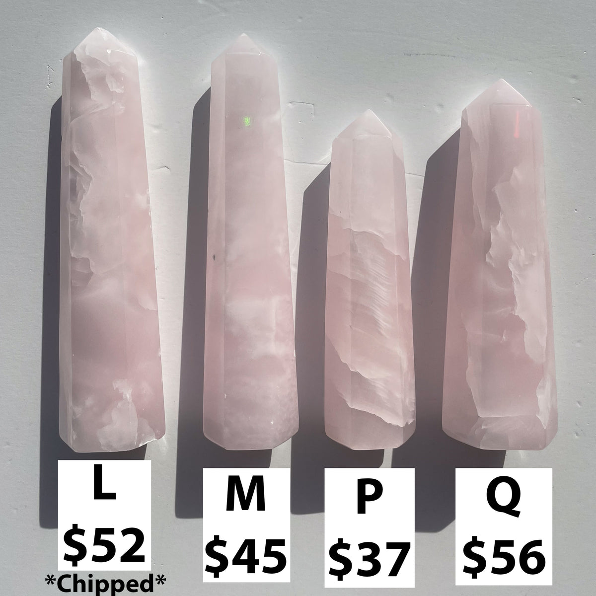 Pink Calcite Points