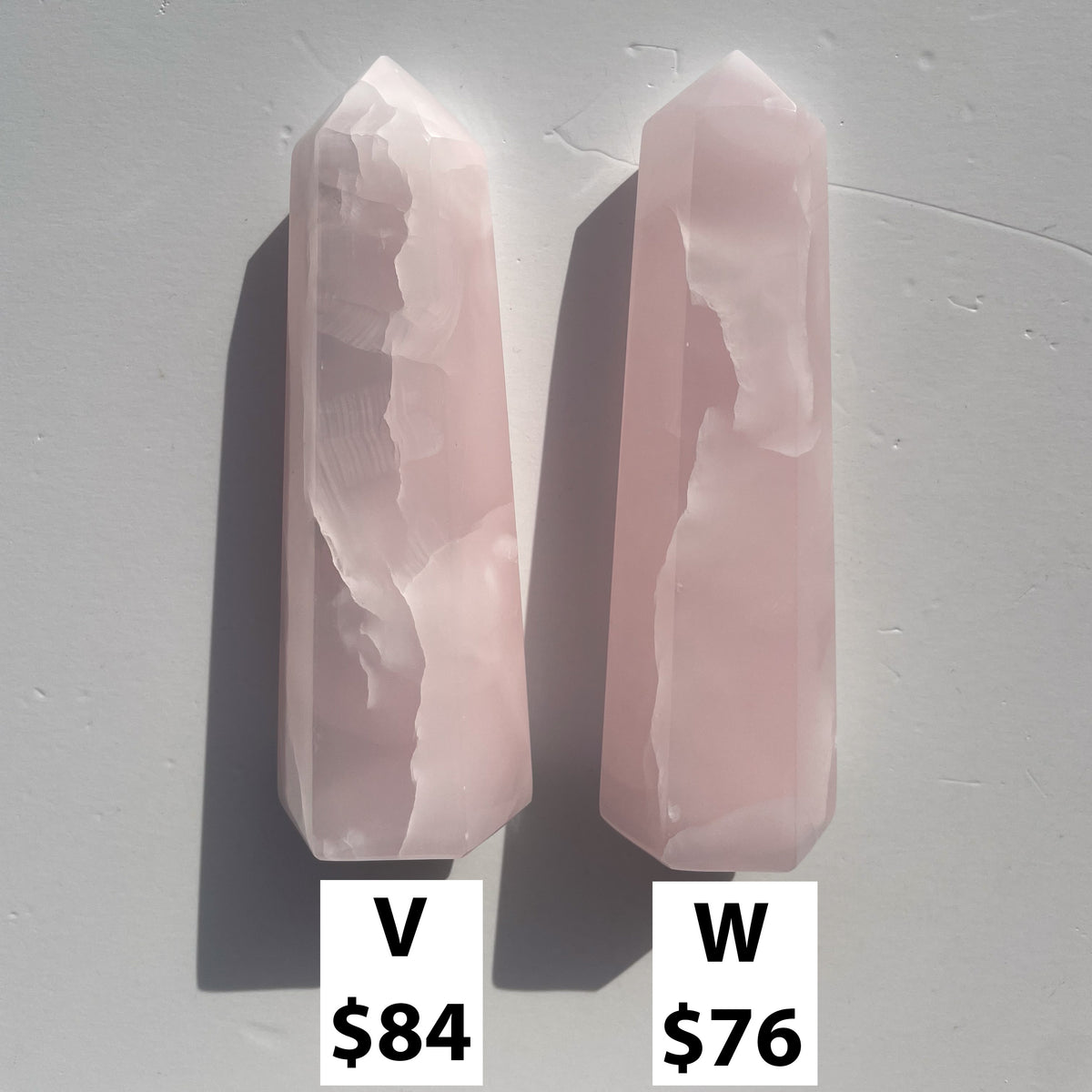 Pink Calcite Points