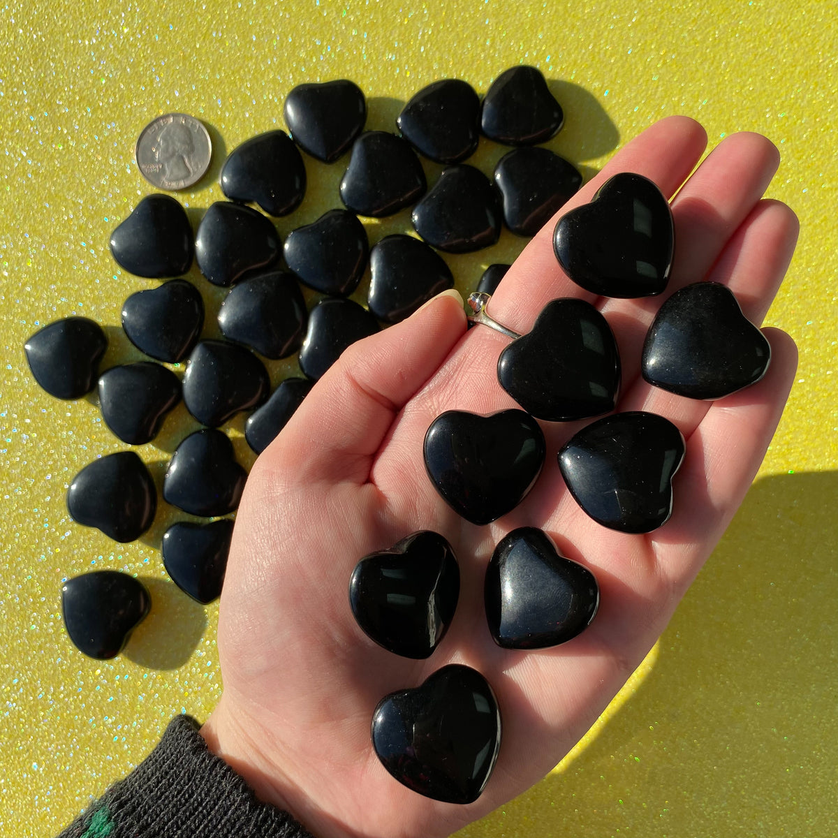 Mini Obsidian Heart