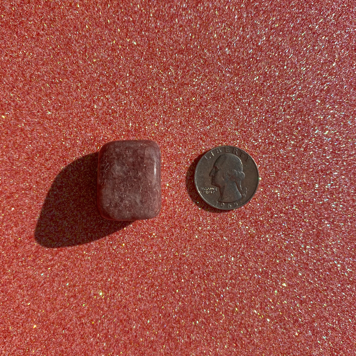 Strawberry Quartz Tumbled Pocket Stone