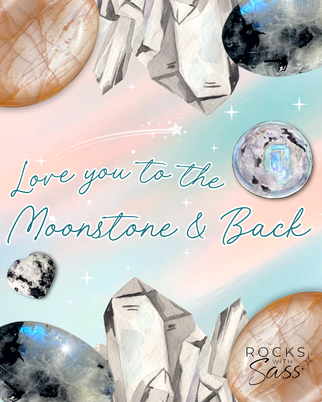 Crystal Valentines by Rocks with Sass: Downloadable PDF for Printing