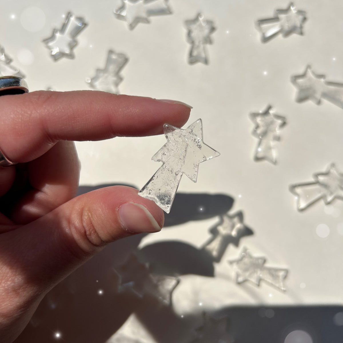 Quartz Shooting Star Carvings