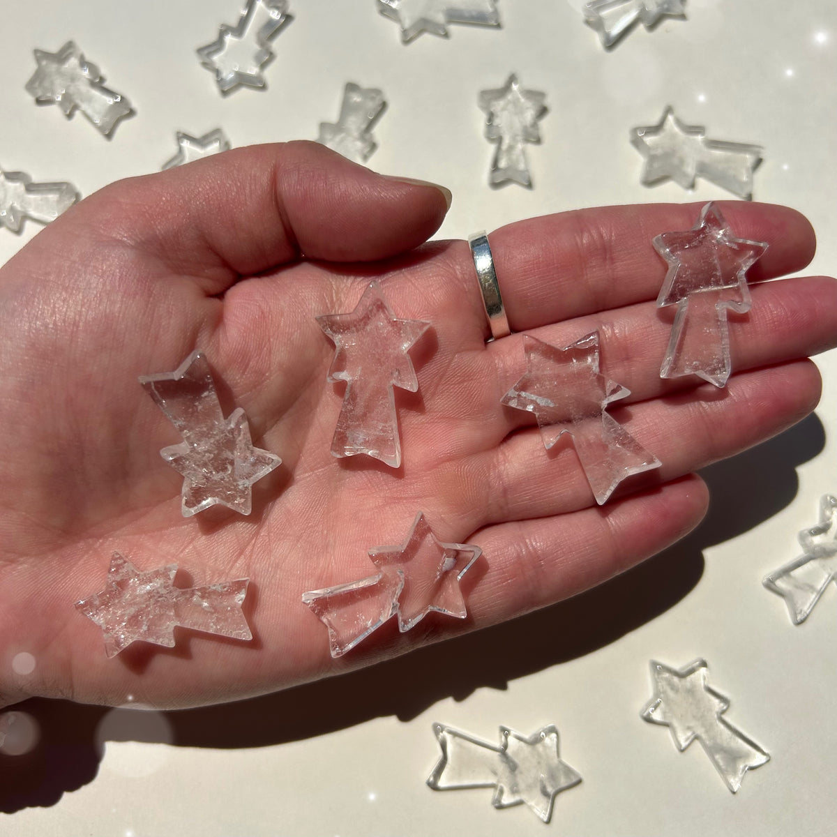 Quartz Shooting Star Carvings