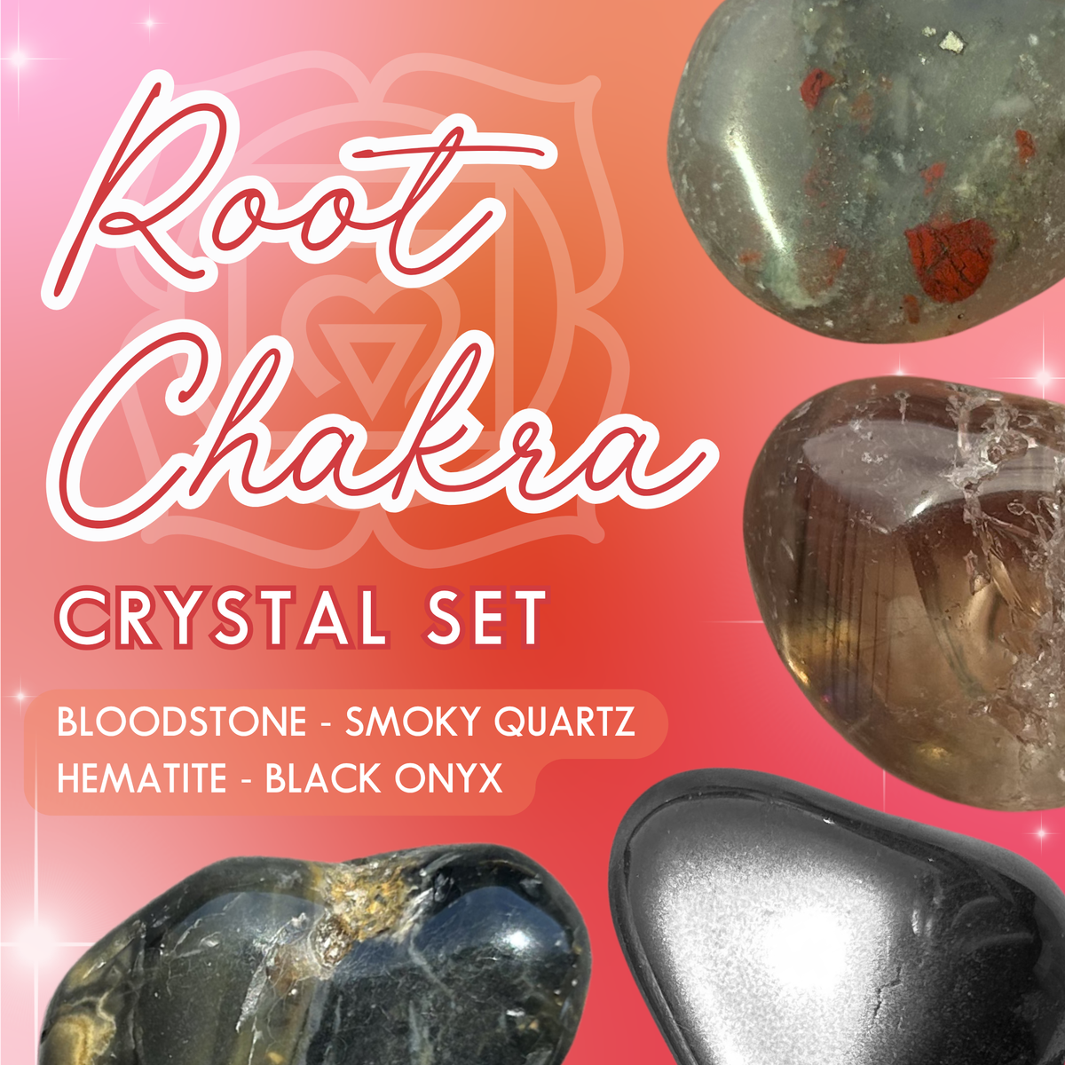 Root Chakra Crystal Set