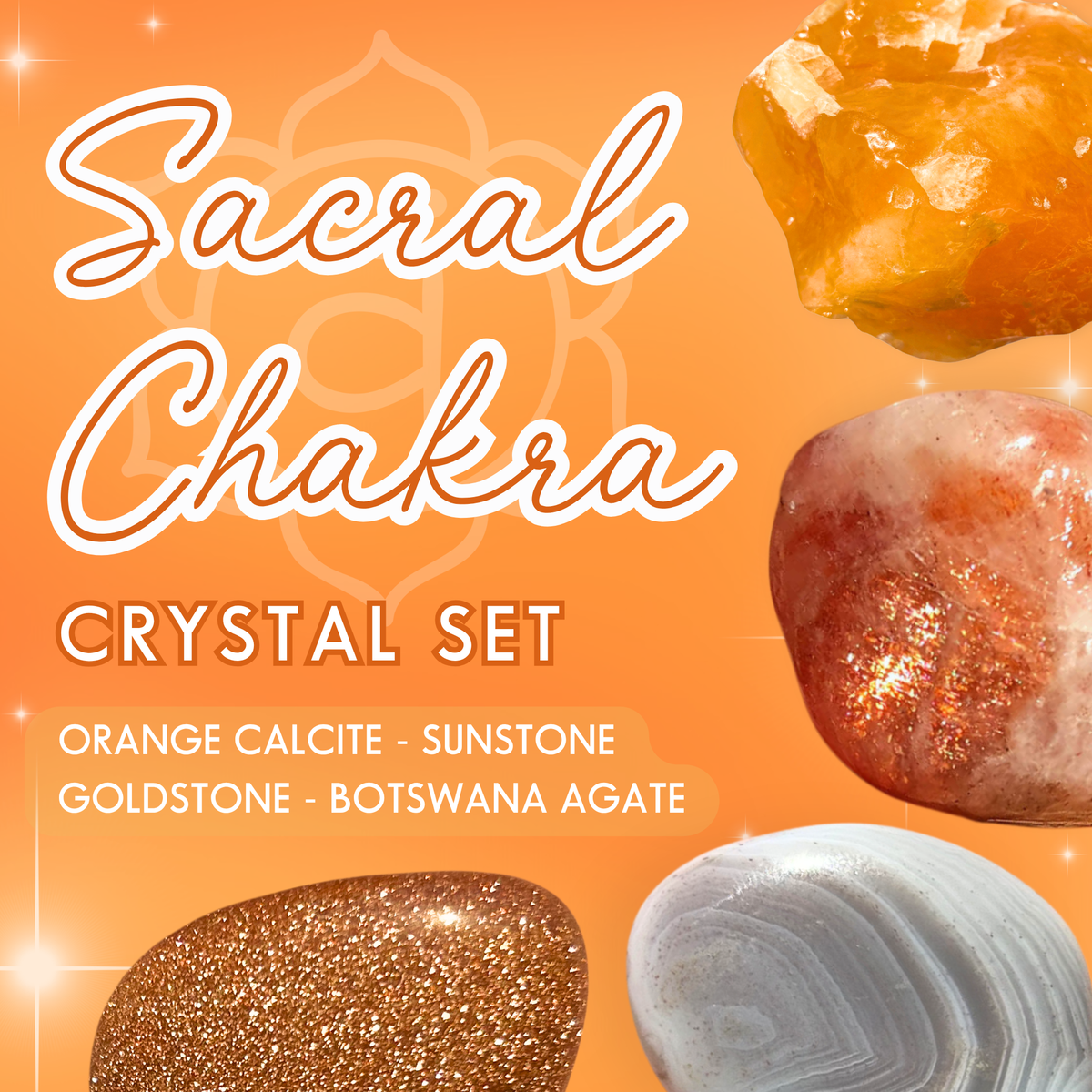 Sacral Chakra Crystal Set