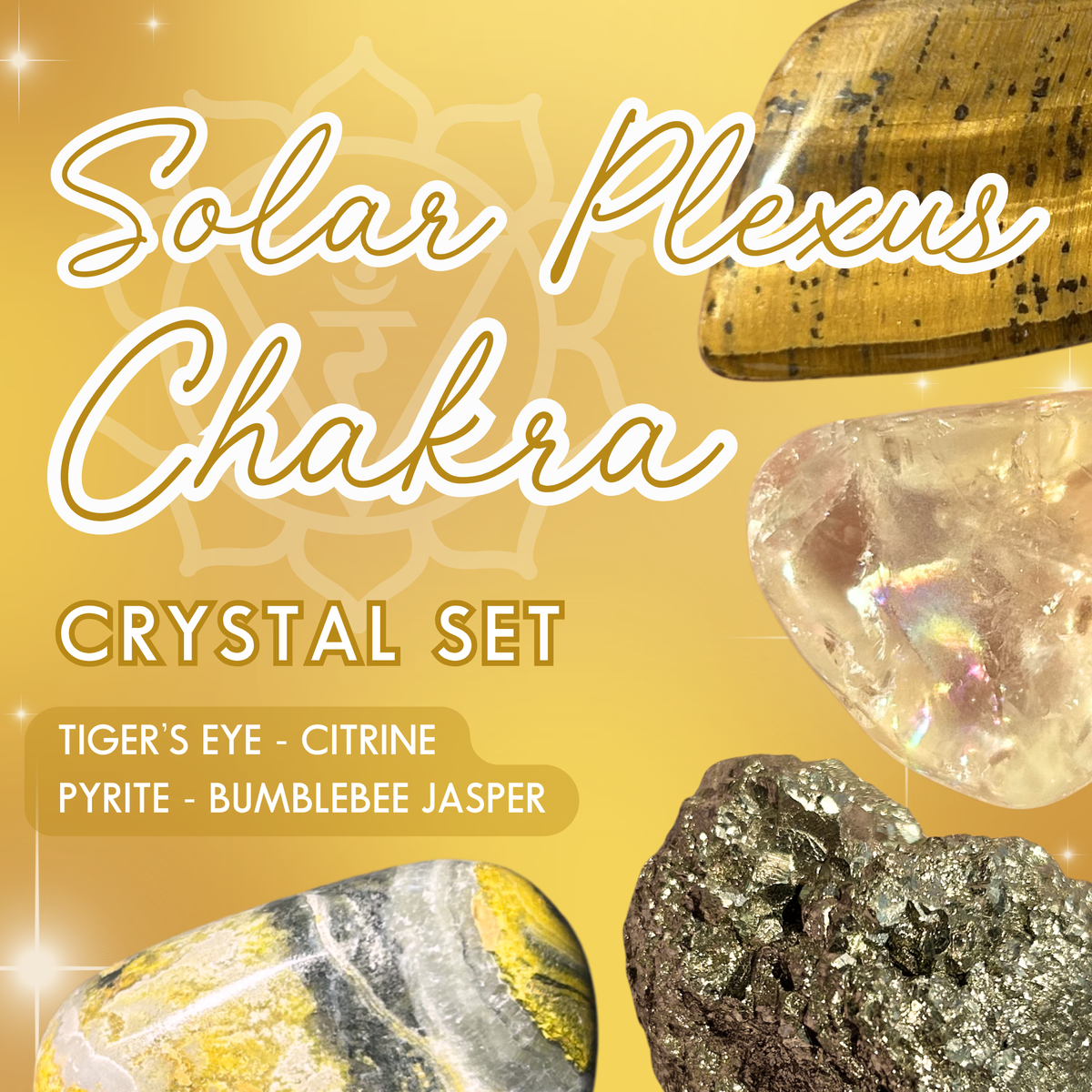 Solar Plexus Chakra Crystal Set