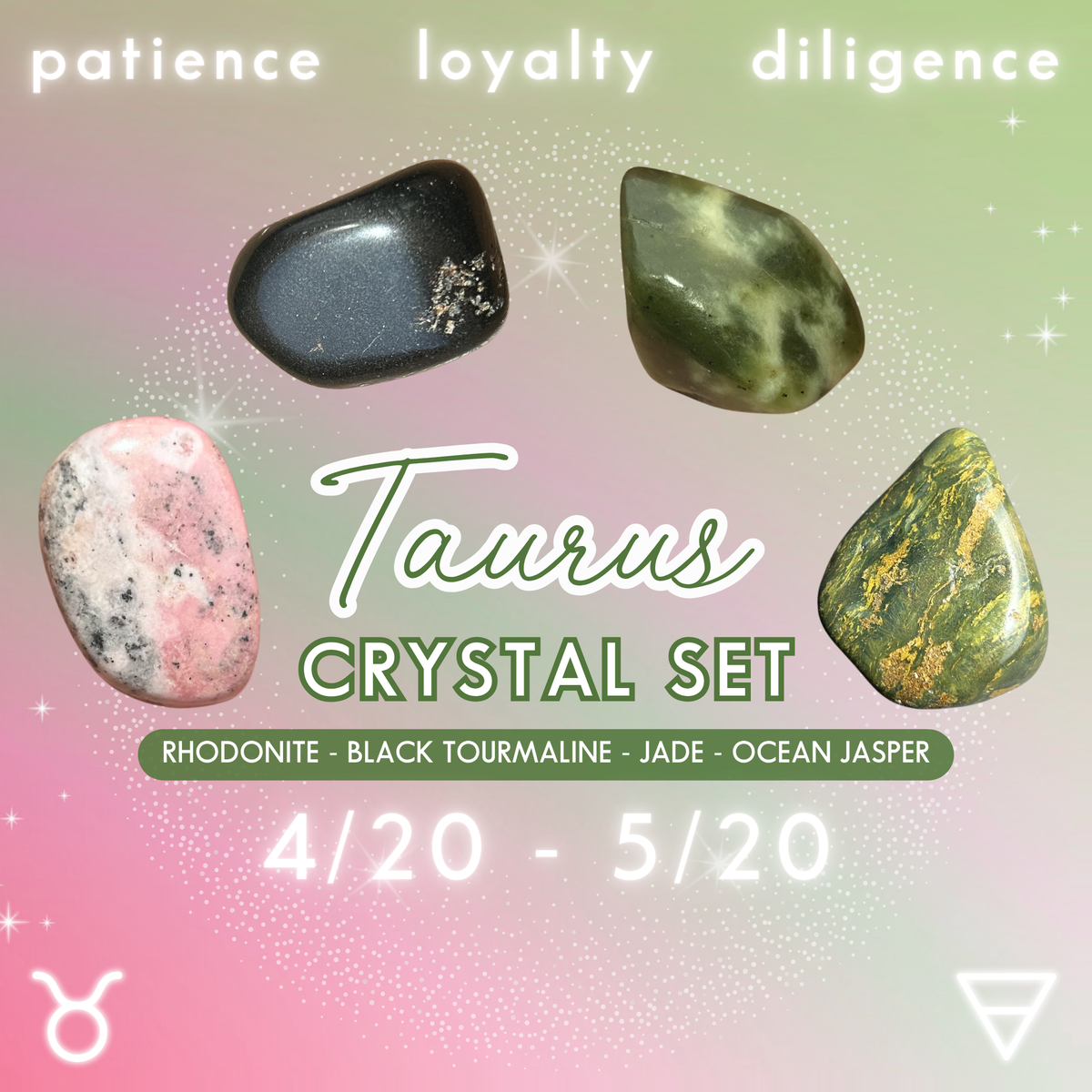 Taurus Zodiac Crystal Set