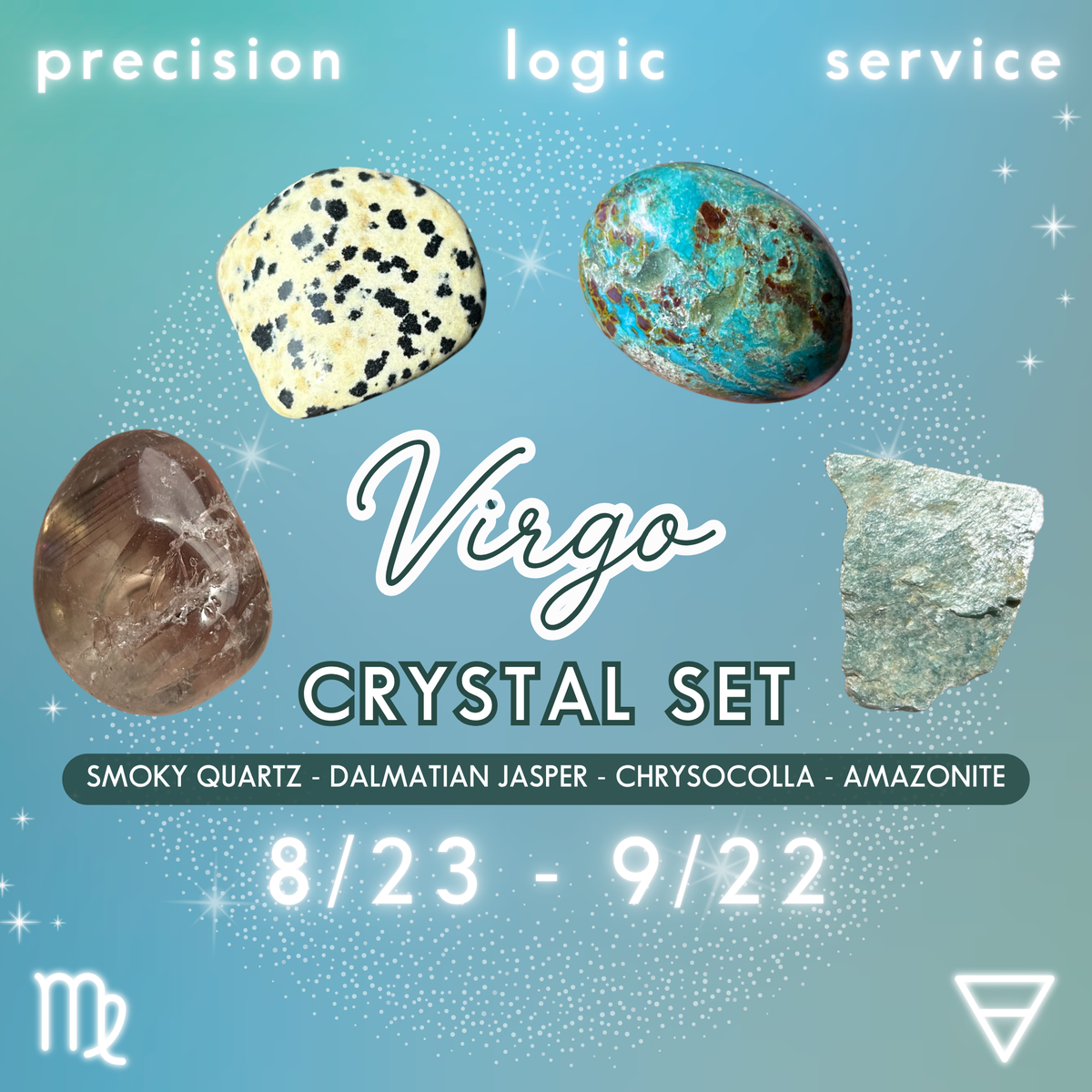 Virgo Zodiac Crystal Set