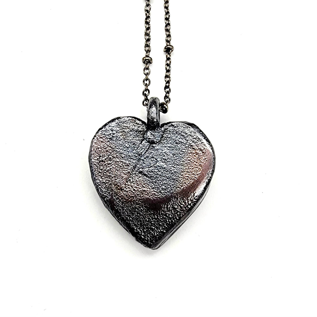 Charoite Heart Necklace