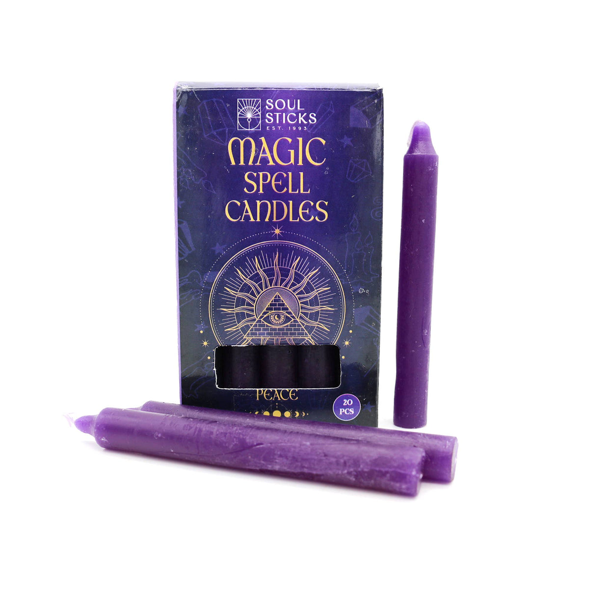 Purple Magic Spell Candles: Peace