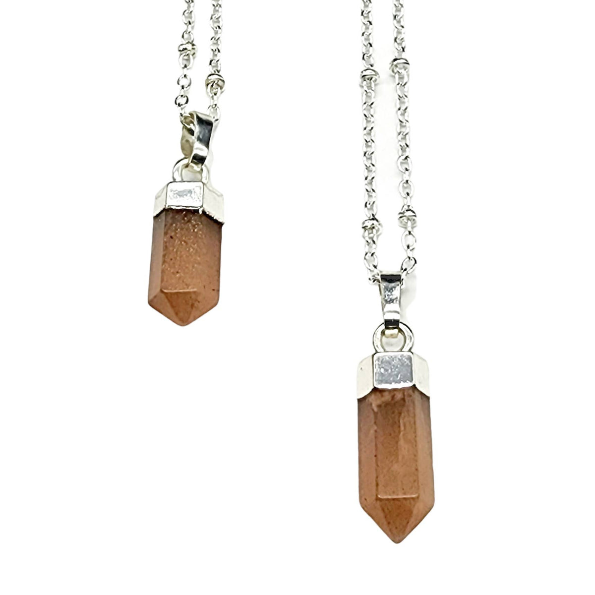 Peach Moonstone Necklace