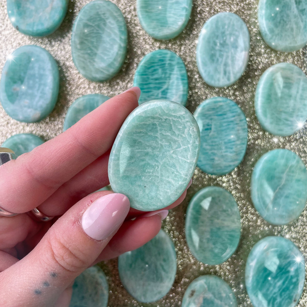 Amazonite Thumb Stone