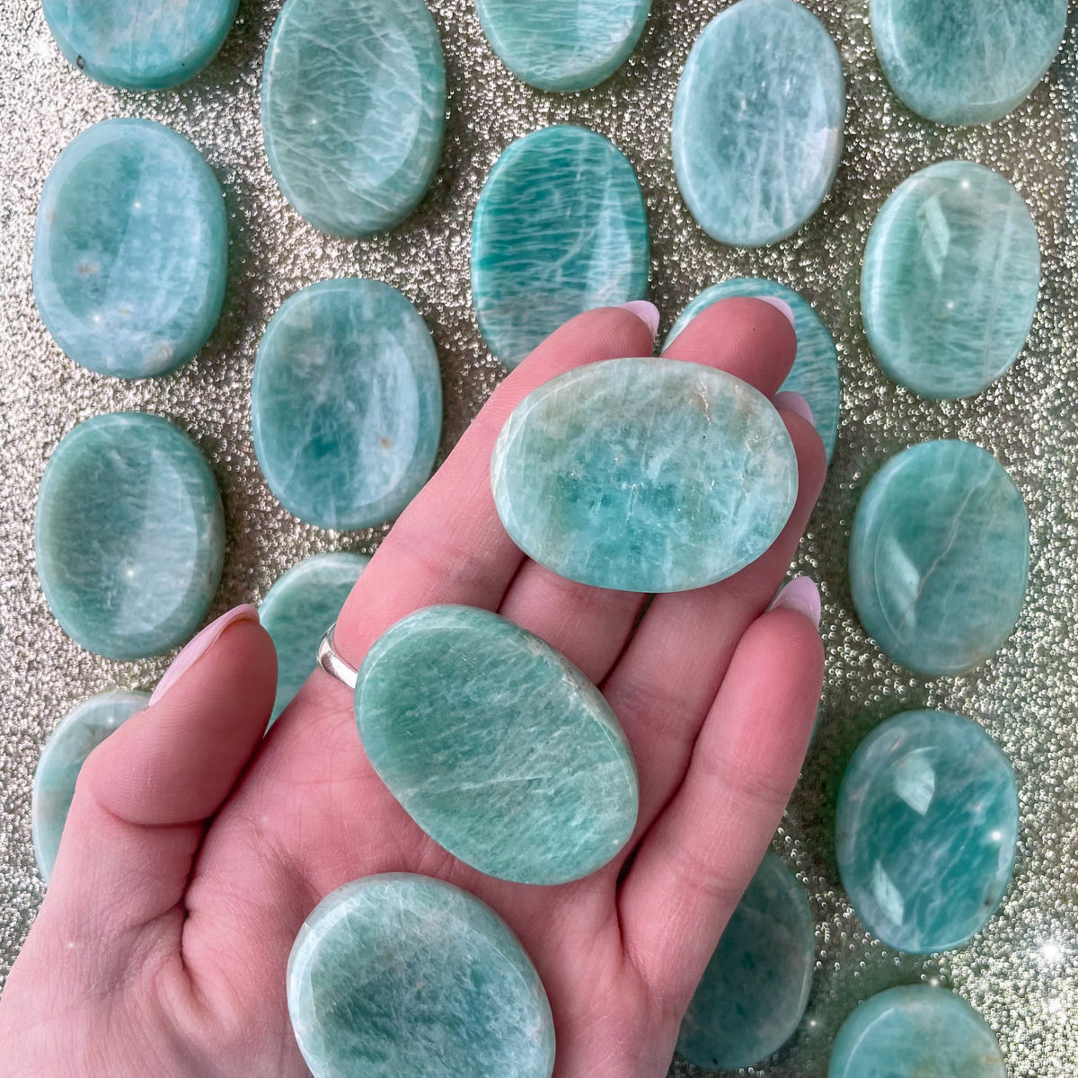 Amazonite Thumb Stone