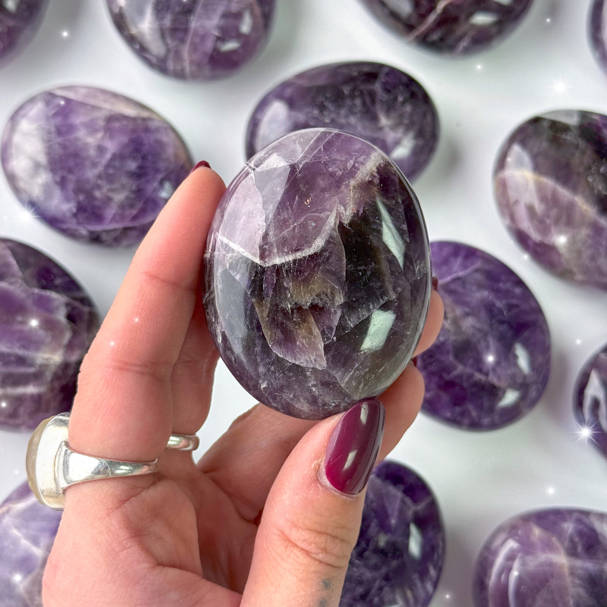 Amethyst Palm Stones