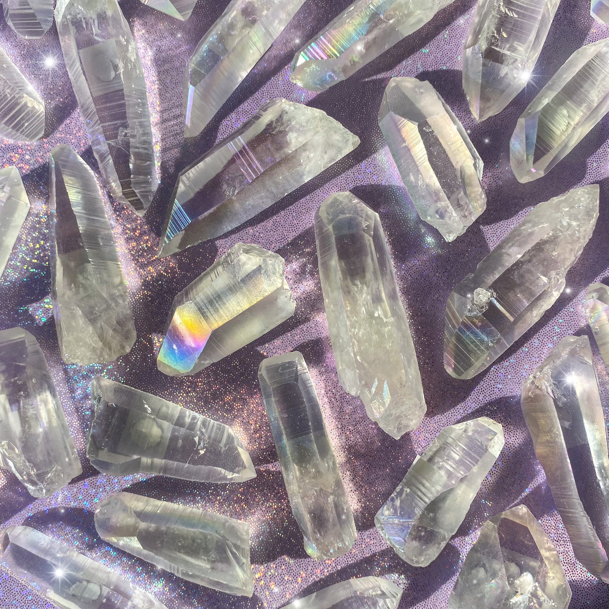 Angel Aura Quartz Lemurian Points